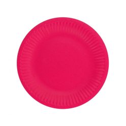 Bíborvörös Solid Magenta papírtányér 6 db-os 18 cm