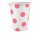 Rózsaszín Pink Polka Dots papír pohár 6 db-os 250 ml