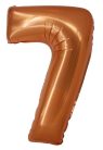 Réz 7-es Copper szám fólia lufi 76 cm