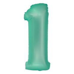 Menta 1-es Mint Mat szám fólia lufi 76 cm