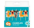 Kutyás Corgi tortagyertya, gyertya szett 5 db-os
