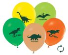 Dinoszaurusz Colorful léggömb, lufi 5 db-os 12 inch (30 cm)