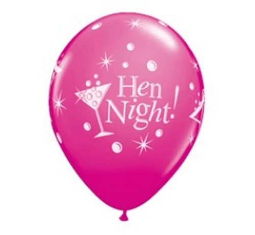 Lánybúcsú Hen Night léggömb, lufi 6 db-os 12 inch (30cm)