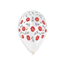 Csók Red léggömb, lufi 5 db-os 13 inch (33cm)