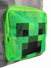 Minecraft hátizsák, 2 rekeszes, 40x30x14cm, szürke-zöld, Creeper, Astra