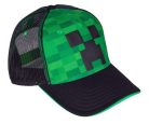 Minecraft baseball sapka, zöld-fekete, Creeper, Astra