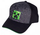 Minecraft baseball sapka, szürke-fekete, Creeper, Astra