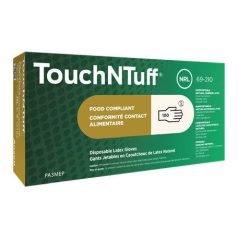   TouchNTuff® 69-210 eldobható Latex kesztyű 7,5-8 (M-es) 100 db-os