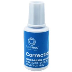   Hibajavító folyadék, vízbázisú, szivacsos, 20 ml, Bluering