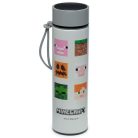 Minecraft mintás rozsdamentes acél thermo palack, digitális hőmérővel, 450 ml, Minecraft Skinek
