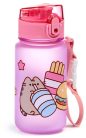 Pusheen cicás kulacs, 350ml, ínyenc Pusheen macska, rózsaszín