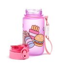 Pusheen cicás kulacs, 350ml, ínyenc Pusheen macska, rózsaszín