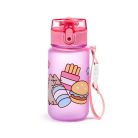 Pusheen cicás kulacs, 350ml, ínyenc Pusheen macska, rózsaszín