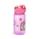 Pusheen cicás kulacs, 350ml, ínyenc Pusheen macska, rózsaszín