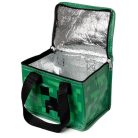 Minecraft mintás uzsonnás táska, hűtőtáska, 20x17x13cm, Minecraft Creeper, zöld