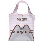 Pusheen cicás bevásárlótáska, összehajtható, 55x37cm (10x8x3cm), kétféle