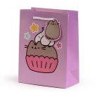 Pusheen cicás ajándéktáska, 23x17x9cm, közepes, muffin