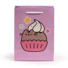 Pusheen cicás ajándéktáska, 23x17x9cm, közepes, muffin