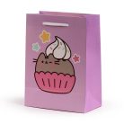 Pusheen cicás ajándéktáska, 23x17x9cm, közepes, muffin