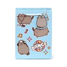 Pusheen cicás ajándéktáska, 23x17x9cm, közepes, Dance, kék