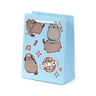 Pusheen cicás ajándéktáska, 23x17x9cm, közepes, Dance, kék