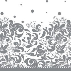 Díszes Silver szalvéta 20 db-os 33x33 cm
