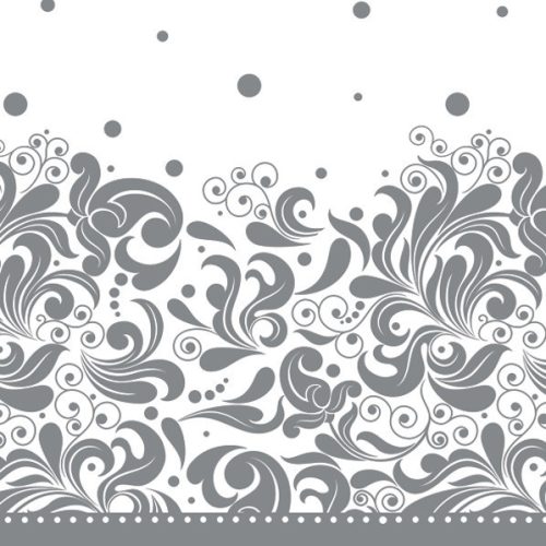 Díszes Silver szalvéta 20 db-os 33x33 cm