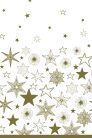Karácsony Gold Stars papír asztalterítő 120x180 cm