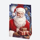 Karácsony Santa Claus papír ajándéktasak, ajándékzacskó 10x16x6 cm