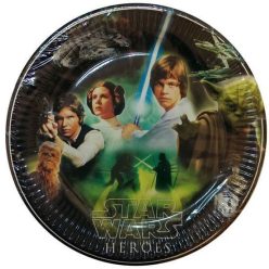 Star Wars Heroes papírtányér 8 db-os 23 cm