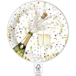   Csillogó ünneplés Sparkling Celebration papírtányér 8 db-os 23 cm FSC