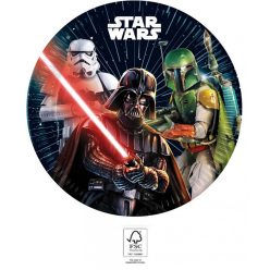 Star Wars Galaxy papírtányér 8 db-os 23 cm FSC