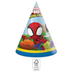 Pókember Spidey parti kalap, csákó 6 db-os FSC