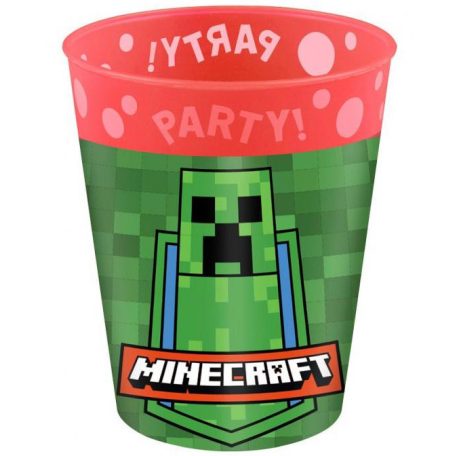Minecraft micro prémium műanyag pohár 250 ml