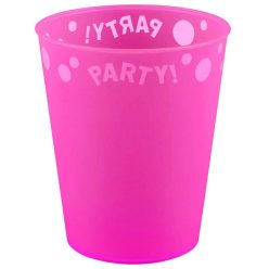   Fuchsia Fluorescent, Fukszia micro prémium műanyag pohár 250 ml