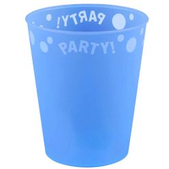 Blue, Kék micro prémium műanyag pohár 250 ml