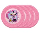 Disney Minnie Junior micro prémium műanyag lapostányér 4 db-os szett 21 cm