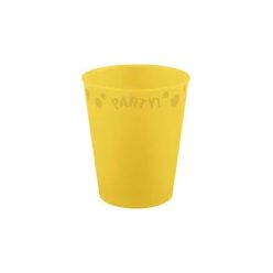 Sárga Yellow micro prémium műanyag pohár 250 ml