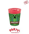 Minecraft Party micro prémium műanyag pohár szett 4 db-os 250 ml
