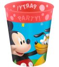 Disney Mickey Rock the House micro prémium műanyag pohár szett 4 db-os 250 ml