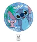 Disney Lilo és Stitch, A csillagkutya Angel papírtányér 8 db-os 20 cm FSC