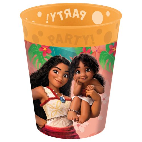 Disney Vaiana Sailing Spirit micro prémium műanyag pohár szett 4 db-os 250 ml