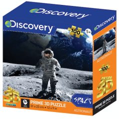 Űrhajós a Holdon Discovery Channel 3D puzzle. 100 darabos