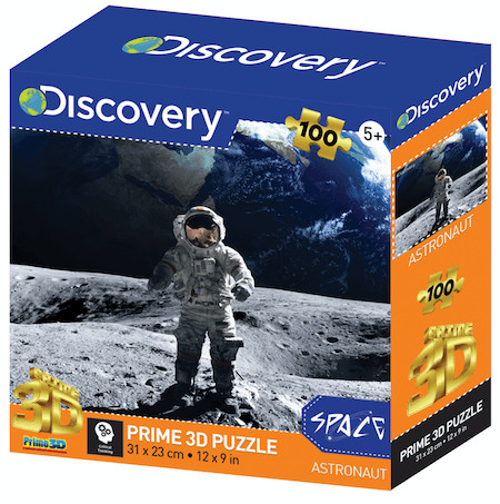 Űrhajós a Holdon Discovery Channel 3D puzzle. 100 darabos