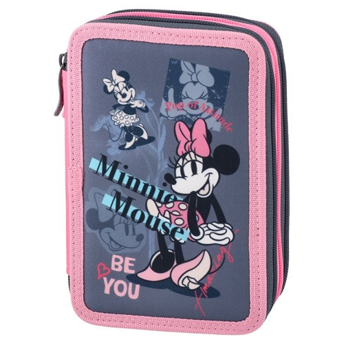 Tolltartó tripla rekeszes Play Minnie Mouse, Fabulous 3 zippes töltött