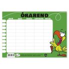 Órarend pd 165x117 mm Tengernyi tudás