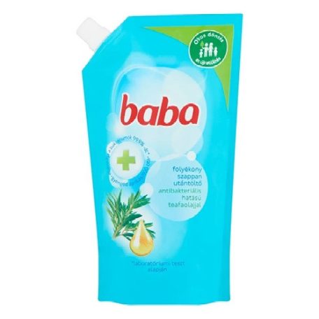 Folyékony szappan Baba utántöltő antibakteriális teafaolajjal 500 ml