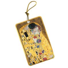   Ajándékkísérő kártya Fridolin Gustav Klimt 'A csók' arany szegéllyel 10 db/csomag