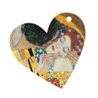 Ajándékkísérő kártya Fridolin Gustav Klimt 'A csók' szívalakú 10 db/csomag