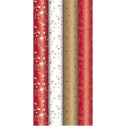   Díszcsomagoló tekercses Clairefontaine Excellia Pomme 70x200 cm 80g karácsonyi prémium